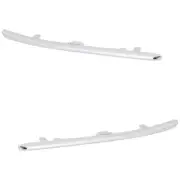 Bumper Face Bar Trims Molding Step Pads Set of 2 Front Driver & Passenger Pair (for: Honda)