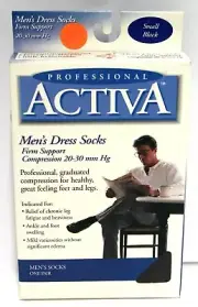 Activa Men's Professional Graduated Compression Small Dress Socks 20-30 mmHg