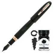 All American Limited Edition 898 Fountain Pen - Medium Nib (Black Matte/Roseg...