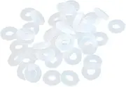 Gatuida Snake Chain Charm Bracelet Accessory 80pcs Rubber Gasket Sealer Charm Spacers for Bracelets
