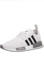 New Size 6 Adidas NMD R1 White Black Grey Mens Running Shoes GZ9261