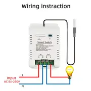 Thermostat Graffiti WIFI Smart Temperature On/Off Switch Timing RF433 Remote Control Remote Voice Alexa Controller A As Shown