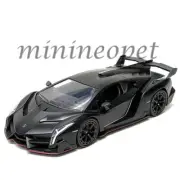 JADA 33615 HYPER SPEC LAMBORGHINI VENENO 1/24 DIECAST MODEL CAR MATTE BLACK