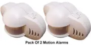Pack Of 2 Portable Infrared Motion Sensor Alarm System With 90dB Siren