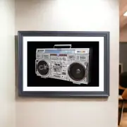 Conion C100f Boombox Poster 17" x 11" Vintage 80's Ghetto Blaster NO FRAME