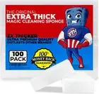 100 Pack Extra Thick Magic Cleaning Sponges - Eraser Sponge for All Surfaces - D