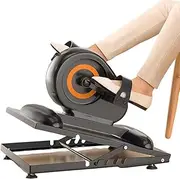TT-YED Dual-Function Electric Under-Desk Bike Trainer with Digital Display, 20-Level Adjustable Resistance, Arm/Leg Aerobic Circuit Training, Mini Pedal Elliptical Machine