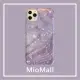 【MioMall 米歐廣場】歐風時尚大理石風格-普羅旺斯薰衣貝殼紫★iPhone X/XS/11/11ProMax手機殼★