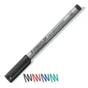 Staedtler Lumocolor Ohp Pen Non-Permanent Medium 0.8Mm Line Black Pack 10