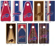 WATERPROOF & NON-FADING Buffalo Bills Cornhole Board Wraps Designs 1-8