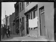 Judge Laurens Armstrong visiting underworld figure Kate Leigh' - 1930s Old Photo