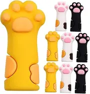KOCKSHION 9pcs Silicone Cuticle Nipper Cartoon Protective Sleeves for Manicure Scissors Multi-functional Trimmer Handle for Beauty Schools Home and