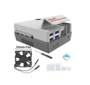 GeeekPi NES CASE for Raspberry Pi 4,Nes4pi ABS Case with Cooling Fan & Heatsinks