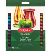 Derwent Academy Oil Pastels - 24 Count - NEW In Box