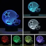 3D Illusion Night Light Desk Lamp, 7 Colors Auto Gradual Changing USB Powered...