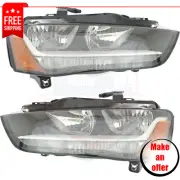 Headlights AU2503175 AU2502175 set of 2 pc for 2014 Audi A4 Base Sedan (for: Audi)
