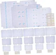 30pcs Clear Book Protective Covers for Textbooks Notebooks Exercise Books Transparent Material Easy to Clean for Students and School Supplies