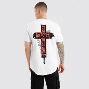 [Kiss Chacey] Disrupted Dual Curved Tee Optical White