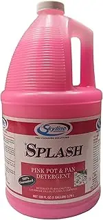 SuperJob JobSite Professionals Pink Soap Hand Dish Washing Pot & Pan Kitchen Detergent Skyline Splash 1 Gallon Jug