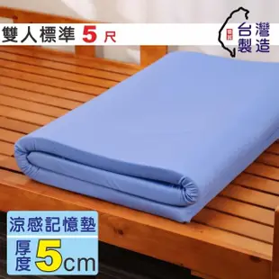 【BuyJM】MIT雙人5尺涼感凝膠三折記憶床墊
