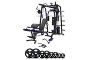 Impact Fitness SM8 Multi-Station Gym + FID Bench + Weight Plates + Barbell