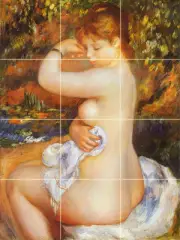 Art Renoir After the Bath Mural Ceramic Backsplash Bath Tile #1667