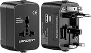 LENCENT Universal Travel Adaptor, All-in-One International Power Adapter, Worldwide Travel Charger for US, Japan, UK, EU, AU,Over 200 Countries