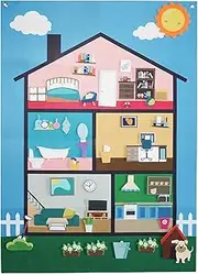 Flannel Board Stories for Preschool - Children's Felt Story Wall,Reusable Sensory Learning Interactive Decorative Game for Storytime Classroom Playroom Nursery Aged 3+