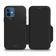 EFM Monaco Leather Wallet Case Armour w/ D3O 5G for iPhone 12 Mini - Black