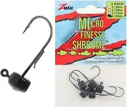 Z-Man Micro Finesse ShroomZ Jig Head Black Qty 5 1/10oz