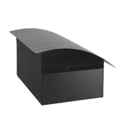 Sandleford Black Surf Post Mounted Letterbox