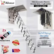 AUTOMATIC ELECTRIC LOFT ATTIC LADDER REMOTE CONTROL TELESCOPIC SISSOR EXTENSION