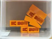LEGO Parts - Orange Slope, Curved 3 x 1 - No 50950 - QTY 5