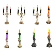 Halloween Skull Holder Light Skeleton Hand Flameless Lamp