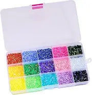 WOFASHPURET Rhinestones Nail Art Color Flatback Gems for DIY Crafts Nail Decorations Jewelry for Christmas Weddings and Birthdays Easy to Use Durable