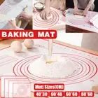 Non-Stick Silicone Baking Mat Rolling Clay Fudge Cake Dough Scale Pastry Sheets