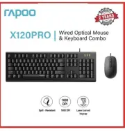 RAPOO X120Pro - Wired USB Keyboard and Mouse Combo Optical Combo ***BRAND NEW***