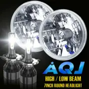 Pair 7" Inch LED Car Headlight Parts Round HI/LO Beam for Chevy Pickup Truck3100 (for: Suzuki)