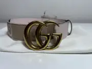 Gucci Pink Canvas Belt Size 85 – 100% Authentic, New with Tags