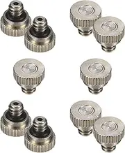 uxcell 10-Pack Brass Misting Nozzle, 0.012"/0.3mm Orifice 10/24 UNC O-Ring Replacement Mister Nozzles Plug Mister Heads for Garden Patio Outdoor Cooling System Low-Pressure