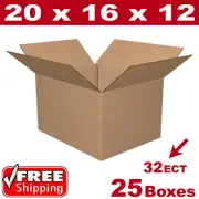 25 - 20x16x12 Cardboard Boxes Mailing Packing Shipping Box Corrugated Carton
