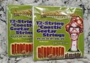 2 SETS of 12 STRING ACOUSTIC GUITAR STRINGS .010 - .050 - KNUCKLEHEAD BRAND