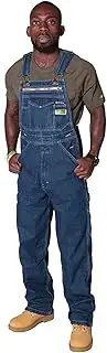 [YADMISU] Men's Denim Bib Overalls Unisex Big And Tall Dungarees Fashion Rugged Jean Jumpsuit Safety Overalls