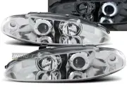Faros for Mitsubishi ECLIPSE 95-96 Angel Eyes Chrome envío gratis LPMI01WL XINO