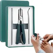 Slanted Nail Cutter,Wide Jaw Opening Fingernail Clipper - Anti-Slip Ergonomic Trimmer Tool, Stainless Steel Precision Manicure Set for Men Women Seniors Care