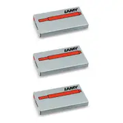 3x 5pc Lamy T10 Fountain Pen Ink Plastic Cartridge Refill Moderate Flow Red