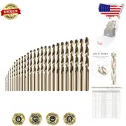 Versatile 25-Piece Drill Bit Set - Ideal for Metal, Steel & Cast Iron Projects
