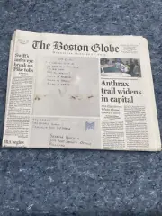 October 24, 2001 The Boston Globe “ Anthrax Trail Widens” Full-Paper