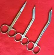 Bandage Scissors 8" 5.5" Dressing Scissor 5.5" First Aid auto cleavable Set of 3