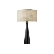 Adesso Table Lamps 21.5" 1-Light Bohemian Bedside Incandescent Metal in Black